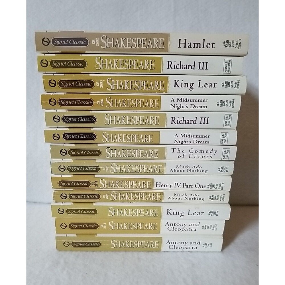 Shakespeare Signet Classics Paperback Lot of 13